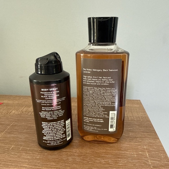 Bath & Bodywork’s Teakwood 3 n 1 Hair Face and Body Wash with Body Spray New - Picture 2 of 7